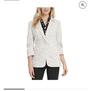 DKNY Perfect Peach Rouched Sleeve Blazer Sz: 14 NWT $139